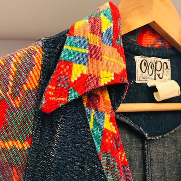 1970s Oops California denim jumpsuit bell bottom S - Picture 6 of 11